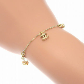Chanel Coco Mark Bracelet 10P Rhinestone