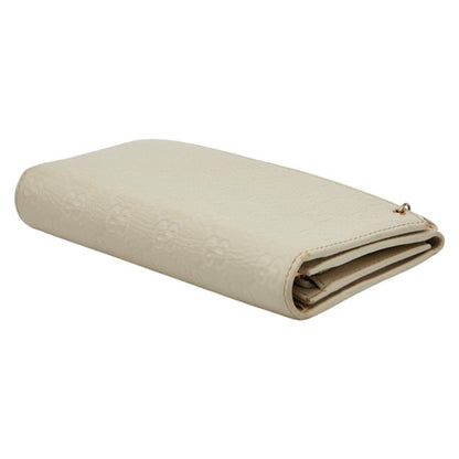 Gucci Guccissima Long Wallet Chain 2Way 224262 White Leather