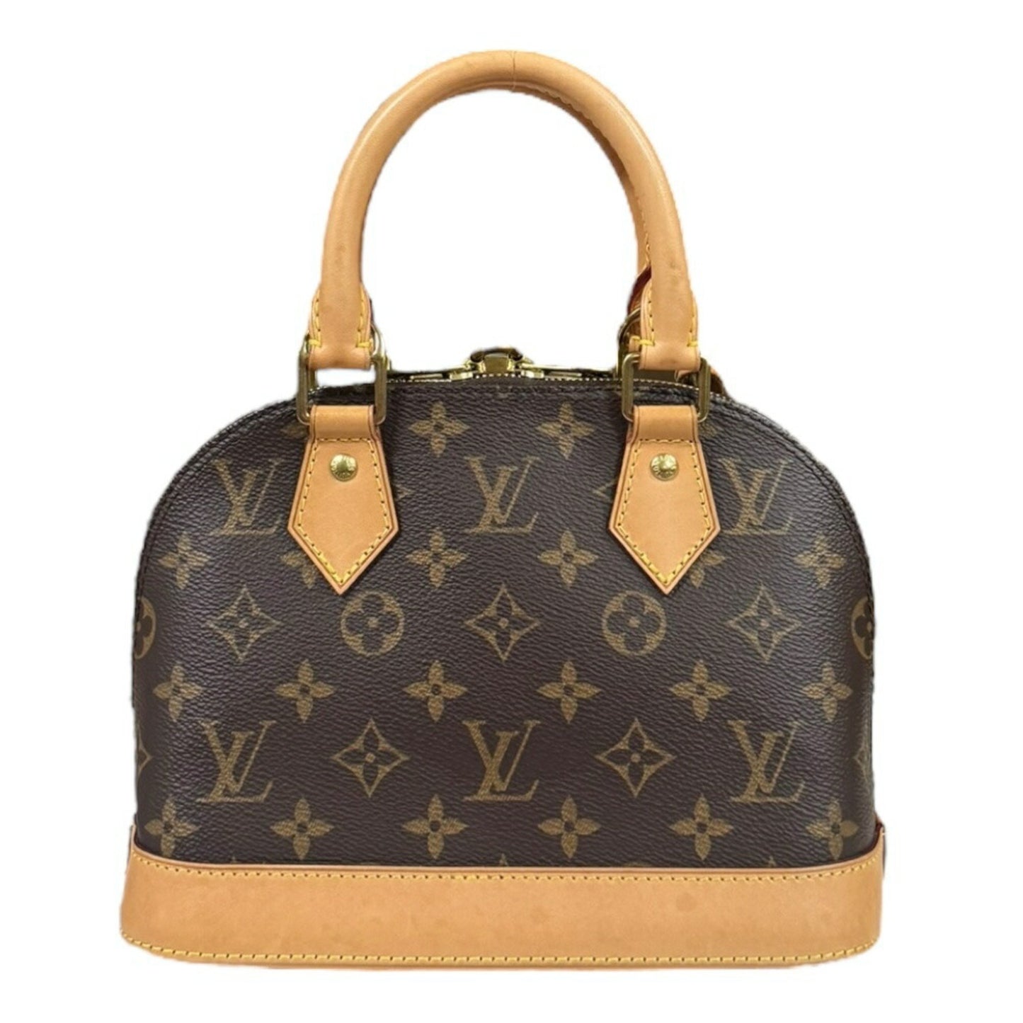 Louis Vuitton Alma Bb Monogram Shoulder Bag Canvas M53152 Brown