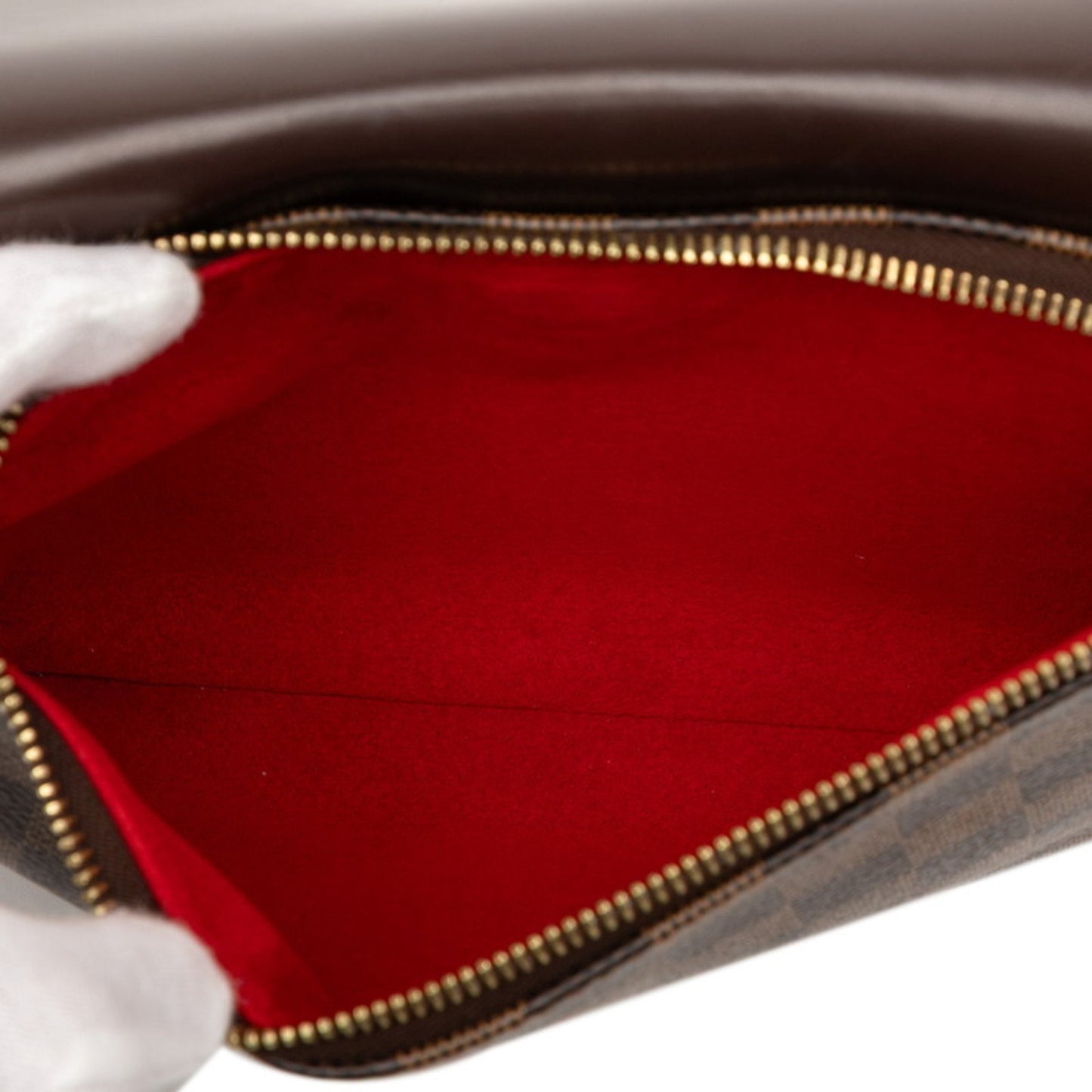 Louis Vuitton Damier Twice Shoulder Bag N48259 Brown Leather