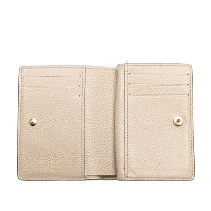 Louis Vuitton Monogram Empreinte Portefeuille Q Bi-Fold Wallet M80152 Tourterelle Beige Leather