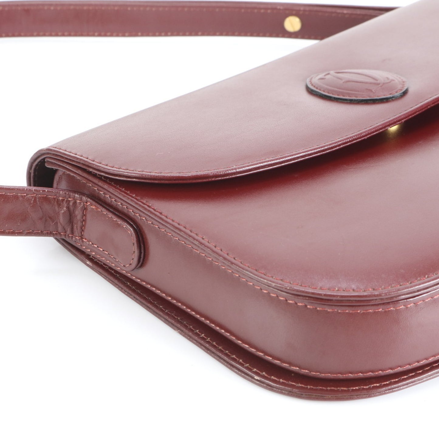 Cartier Must Line Leather 2-Way Shoulder Bag