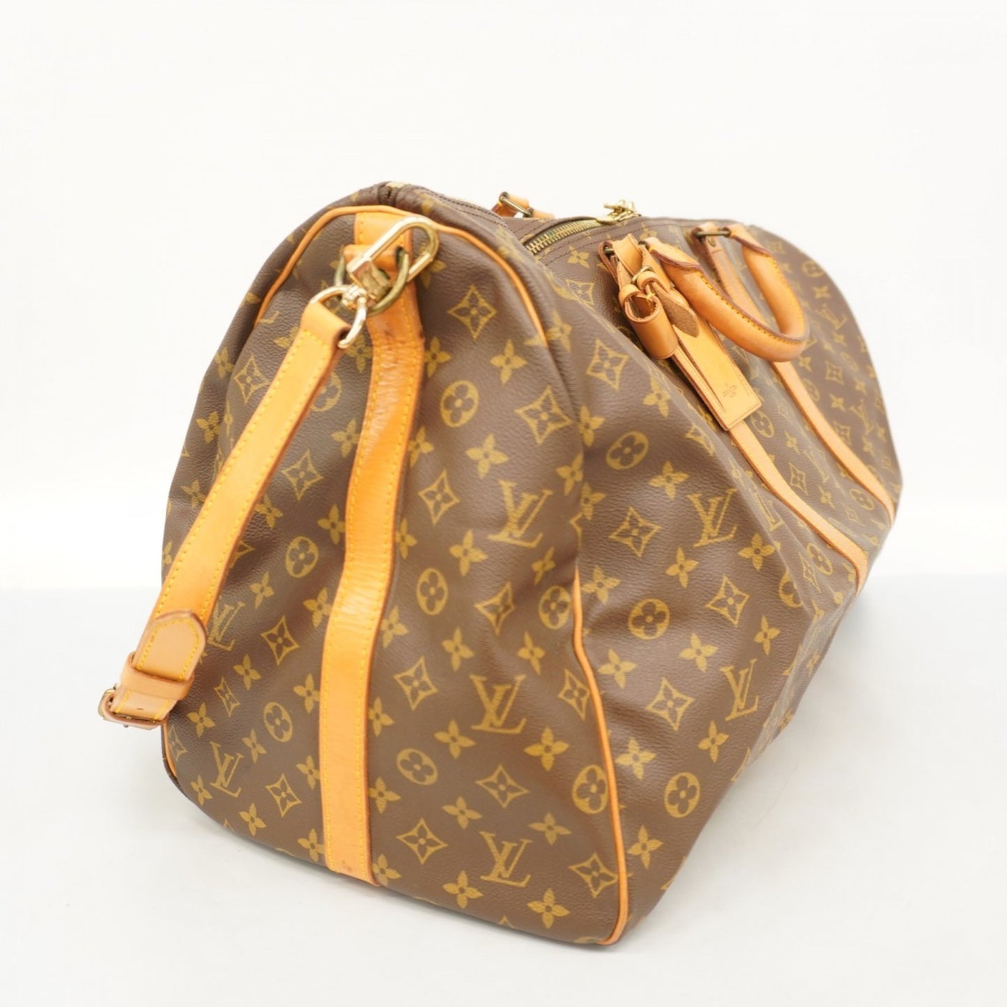 Louis Vuitton Monogram Keepall Bandouliere 60 Boston Bag M41412 Brown