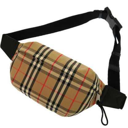 Like New Burberry 8010430 Cotton Polyester Beige Waist Bag 1427Burberry