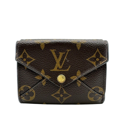 Louis Vuitton M81665 Portefeuille Celeste Compact Wallet Monogram Trifold Brown