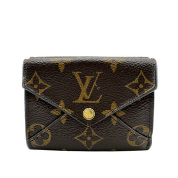 Louis Vuitton M81665 Portefeuille Celeste Compact Wallet Monogram Trifold Brown
