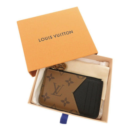 Louis Vuitton Porte Carte Romy Monogram Reverse M81912 Ic Chip Brown Card Case 0362Louis Vuitton