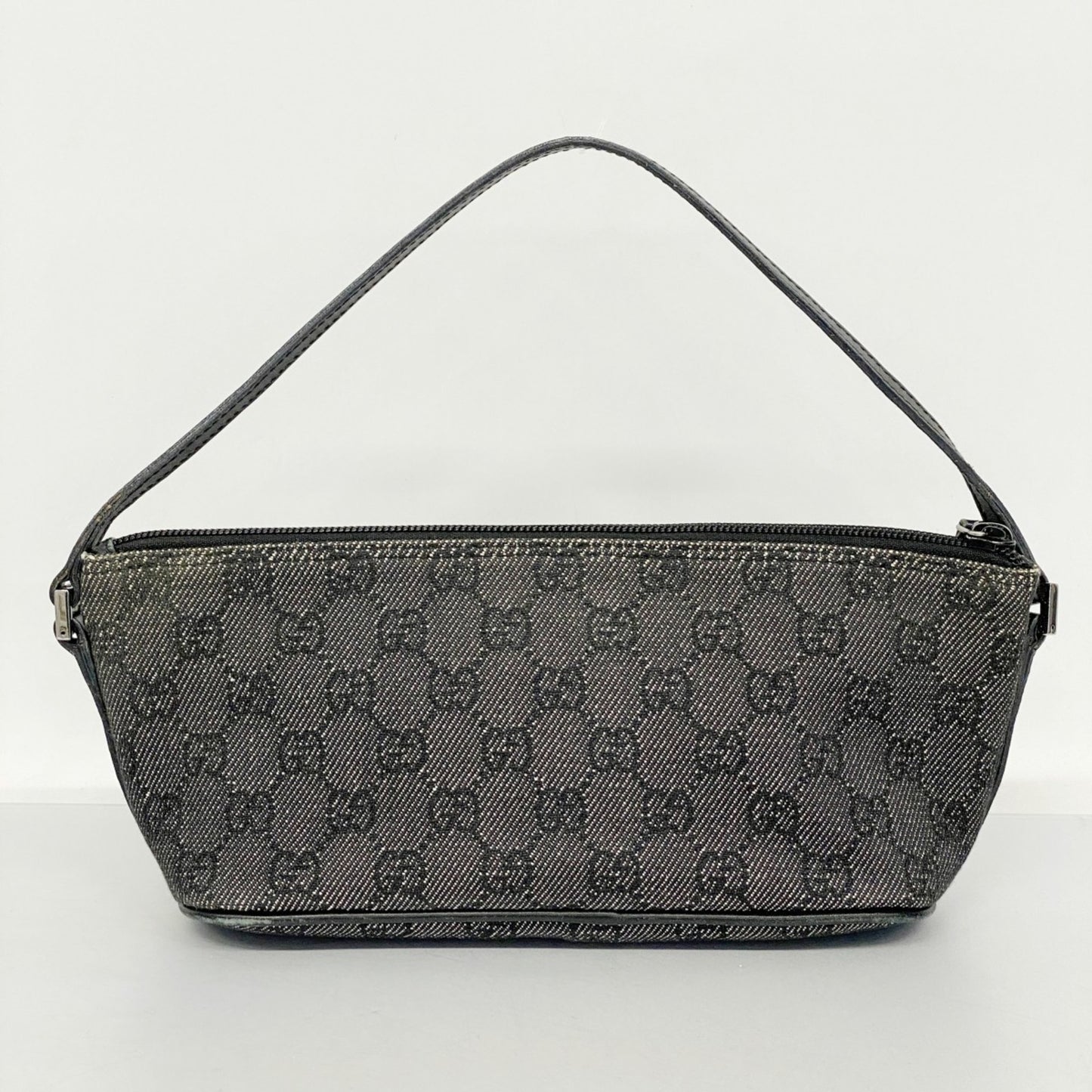 Gucci Pouch 07198 Denim Gray Black
