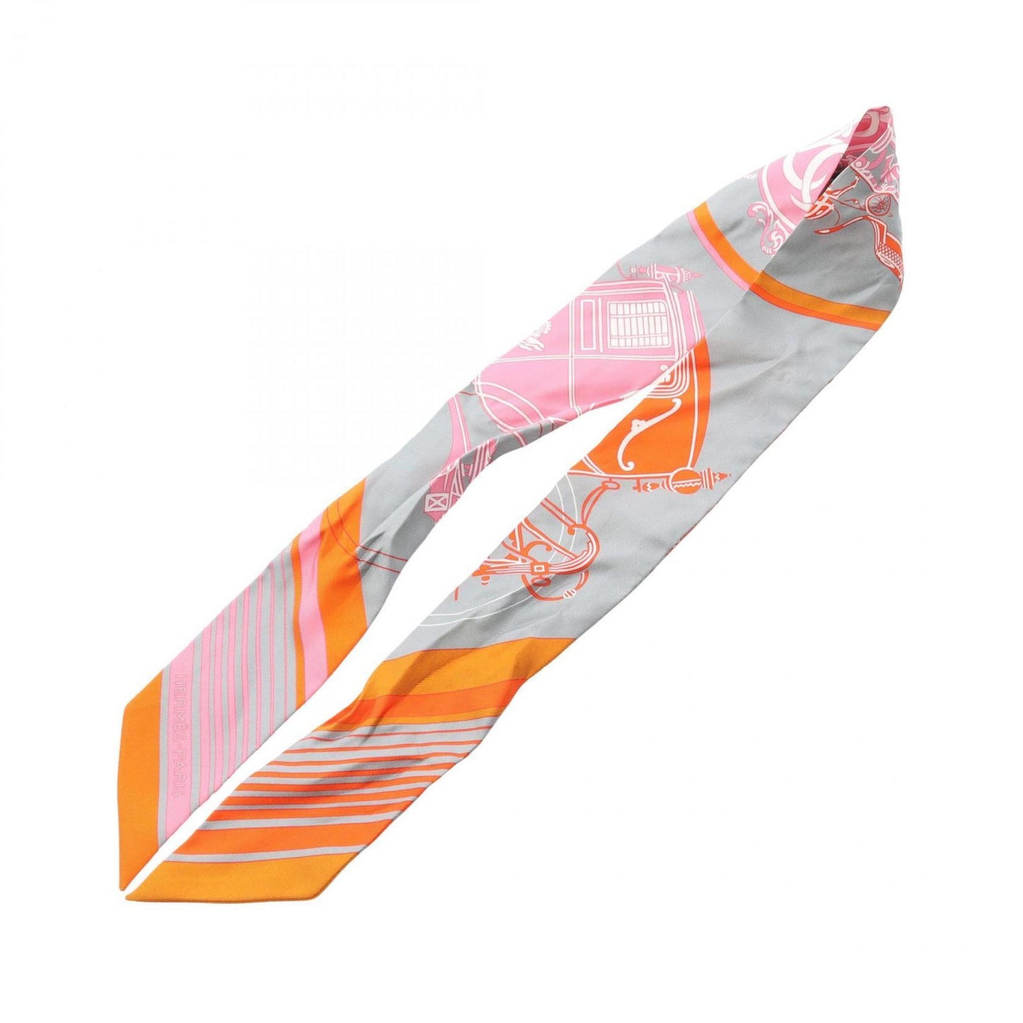 Hermes Herms Twilly Ex-Libris Silk Scarf For Women