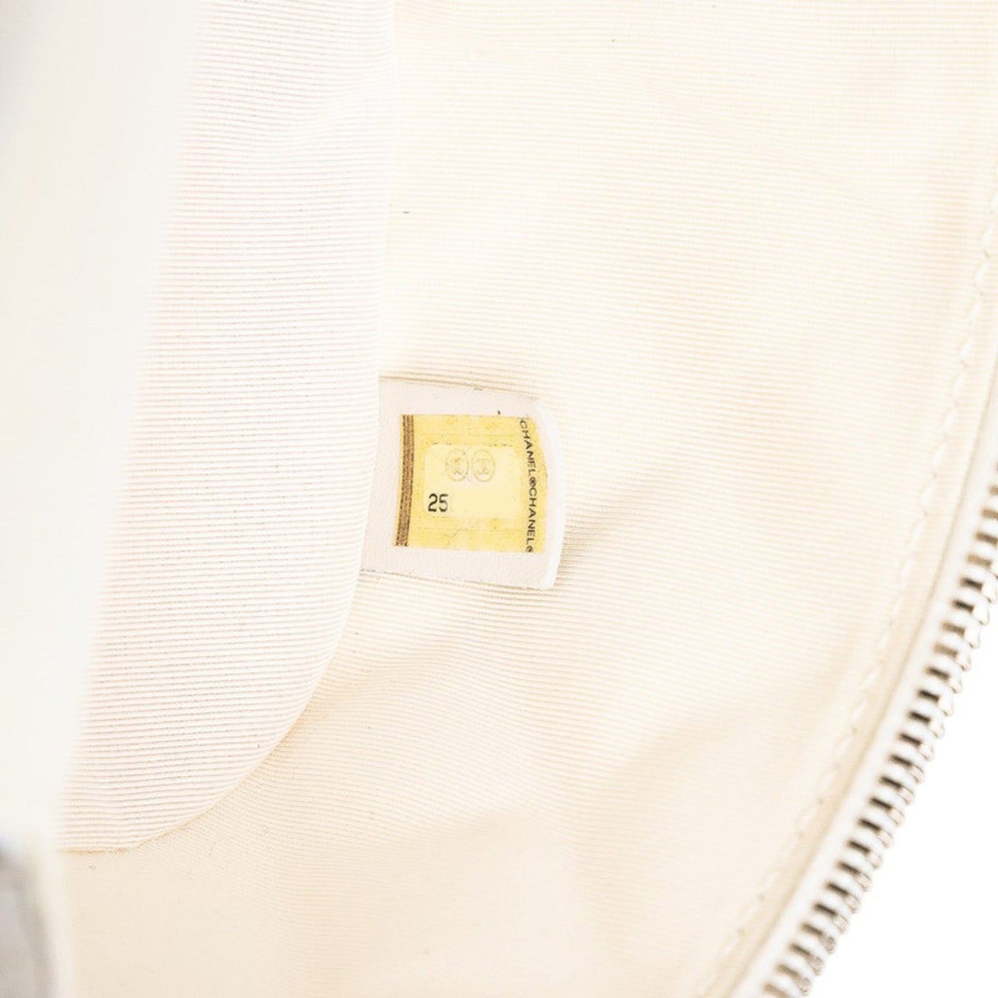 Chanel Matelasse Coco Mark Chain Shoulder Bag Handbag White Clear Leather Vinyl