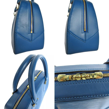 Louis Vuitton Louis Vuitton Handbag Epi Sablon Leather Toledo Blue