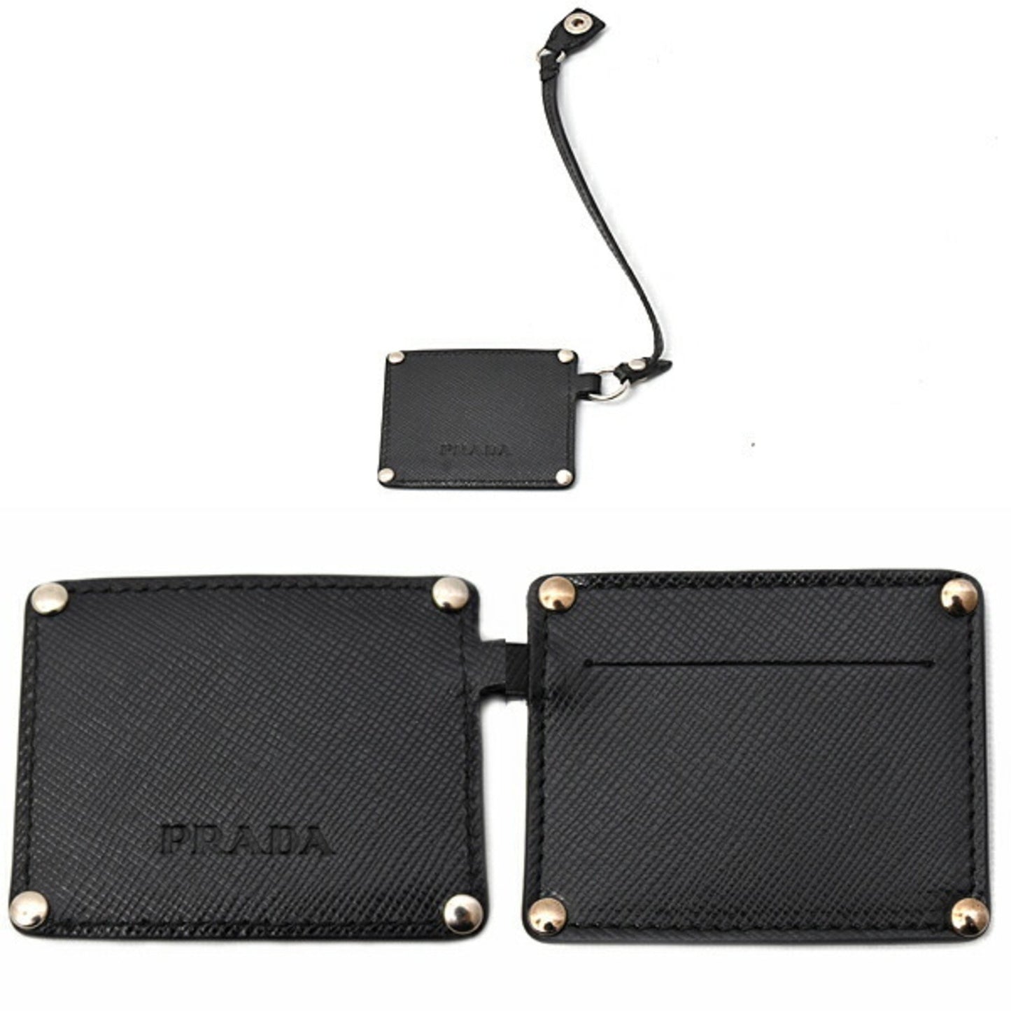 Prada Men'S And Women'S Pouch Bag-In-Bag In Saffiano Leather