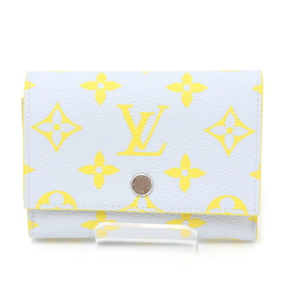 Louis Vuitton Victor Wallet Monogram Glow Canvas Gray/Yellow M14764 Compact Unused