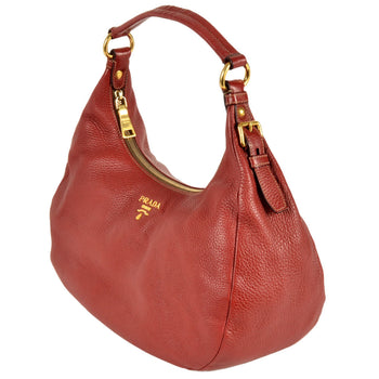 Prada Shoulder Bag Grain Leather Br4311 Red