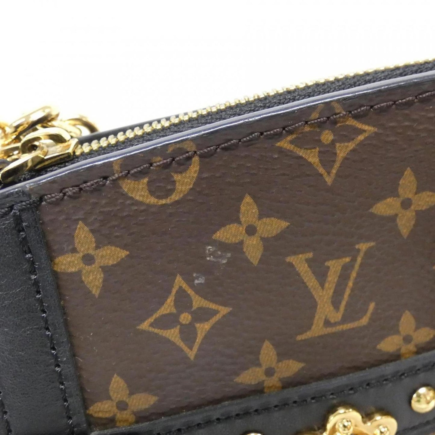 Louis Vuitton Monogram Reverse Trunk Clutch M43596 Shoulder Bag