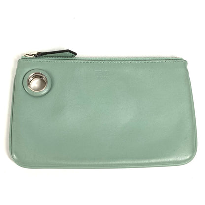 Fendi 8Bs007 Coin Purse Wallet Pouch Green