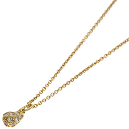 Tiffany Teardrop Diamond Necklace In 18K Yellow Gold