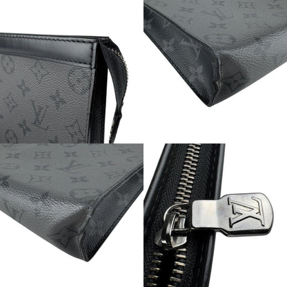 Louis Vuitton Monogram Eclipse Pochette Voyage Clutch Bag