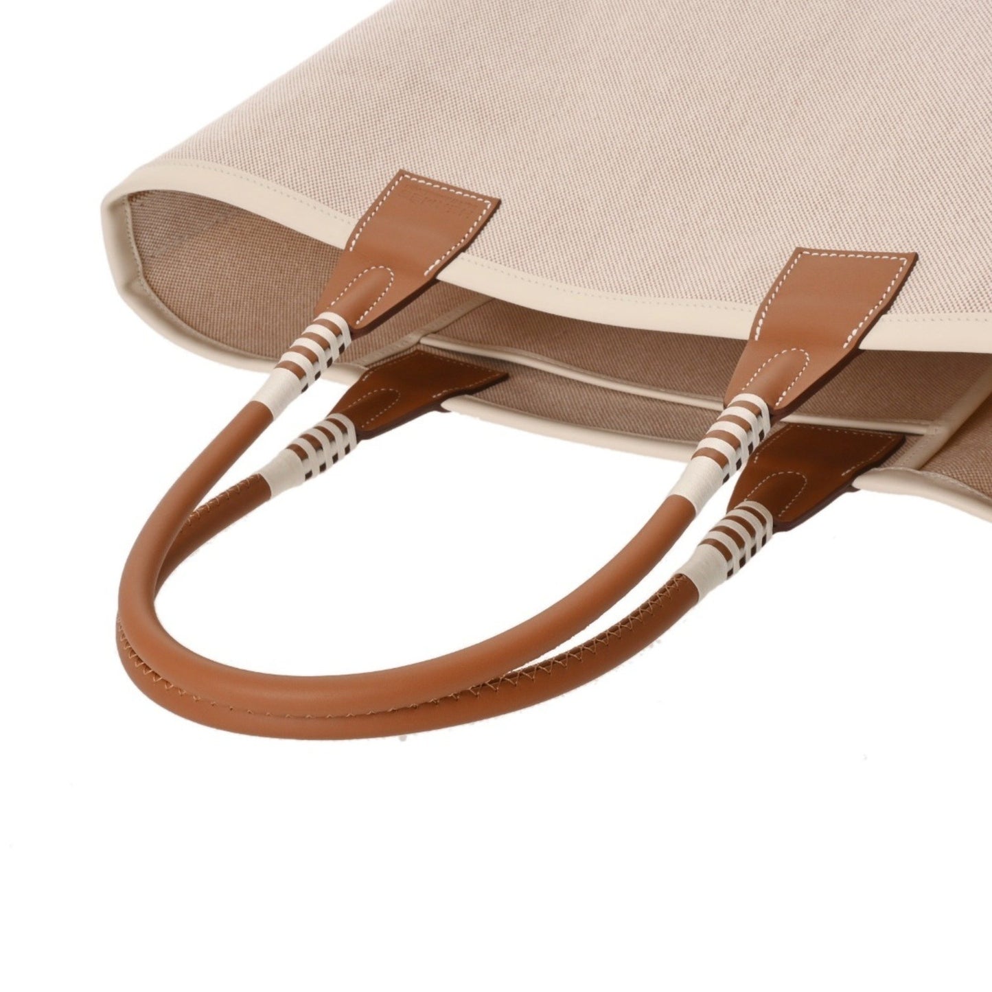 Hermes Steeple 28 Ecru/Gold B Stamp (Circa 2023) Women'S Toile/Swift Handbag