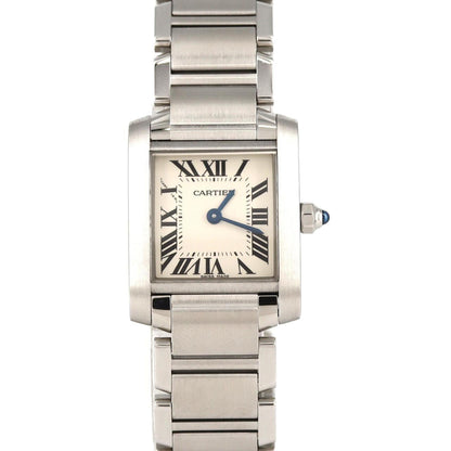 Cartier Tank Franaise Sm W51008Q3 Stainless Steel Quartz Watch