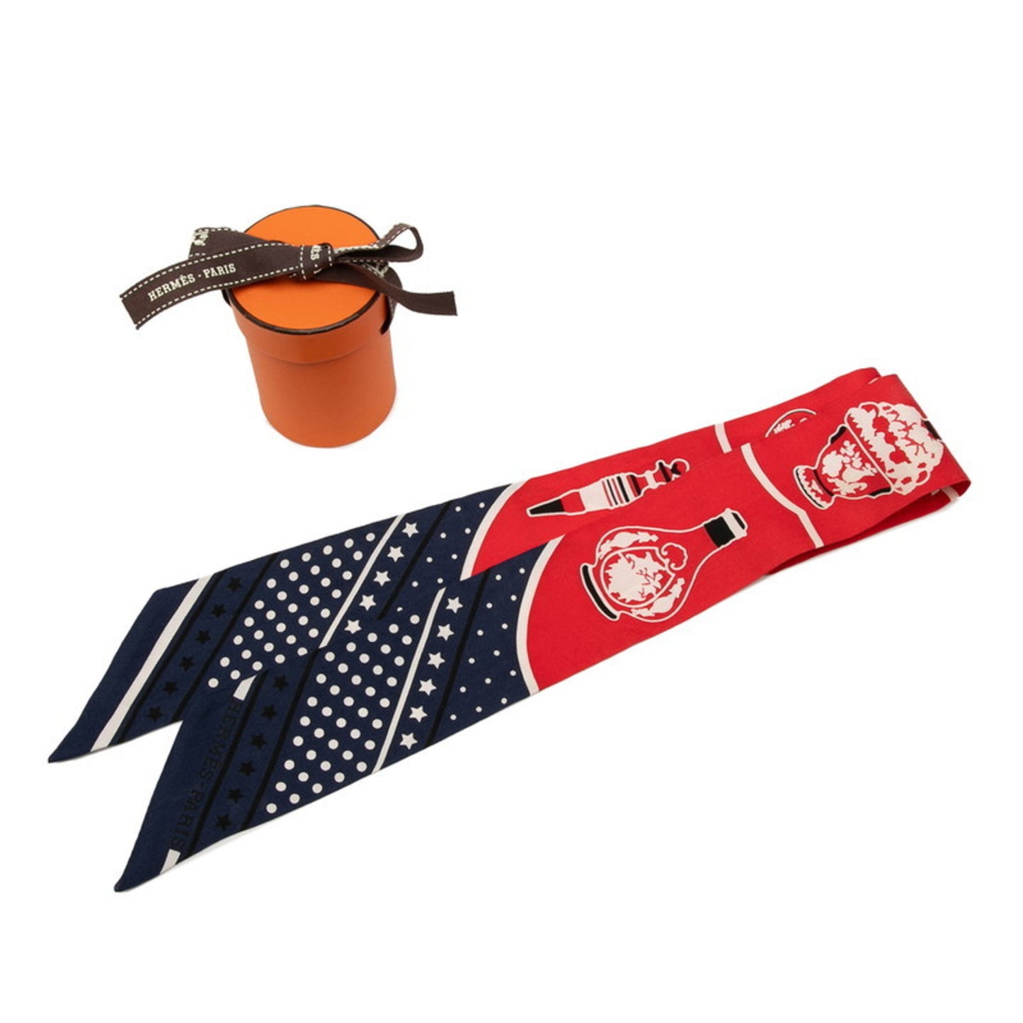 Hermes Herms Twilly Les Flacons Bandana Perfume Bottle Scarf