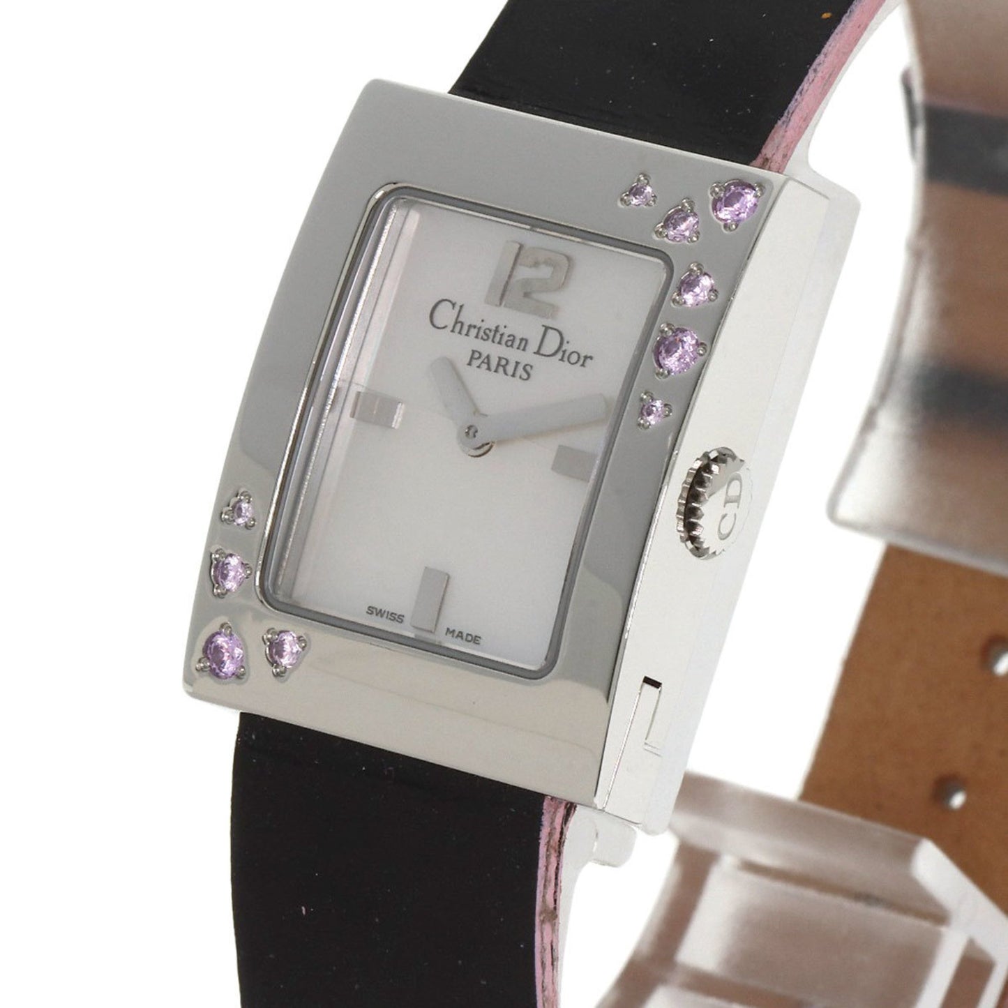 Christian Dior D78-1093 Malice Pink Sapphire Watch In Stainless Steel