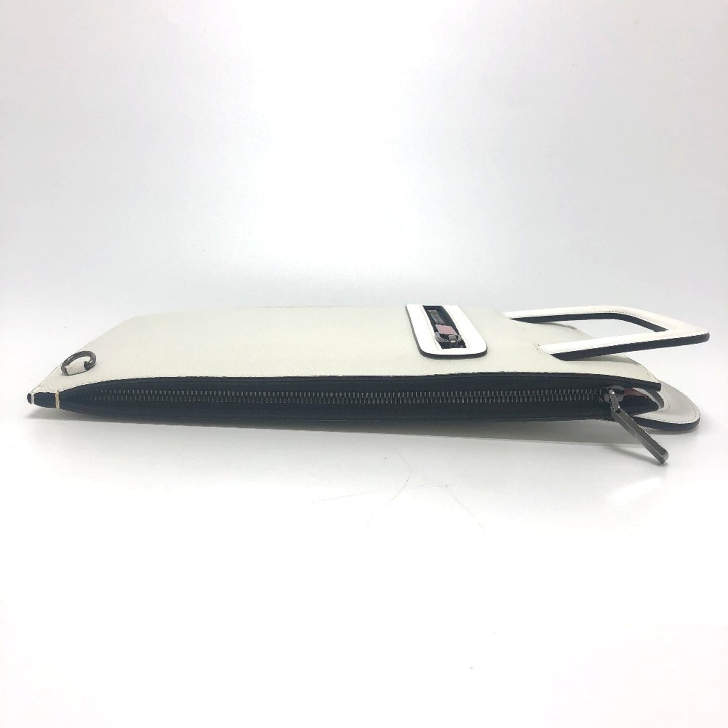 Christian Louboutin Emblem Trick Truck Bag 2Way Clutch Bag Tote Bag White Red