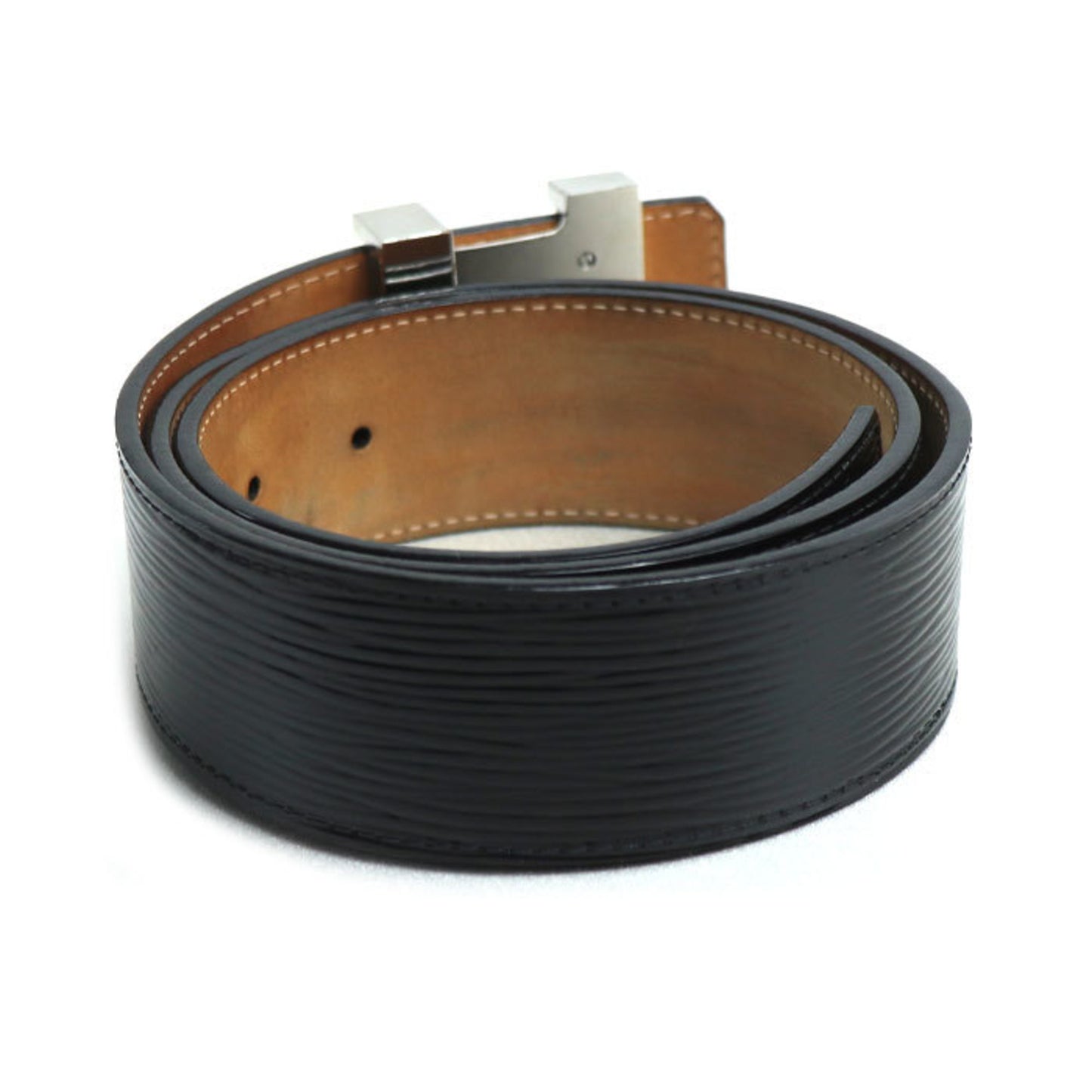Louis Vuitton Louis Vuitton Centur Lv Initial Belt Epi Electric Black M9830