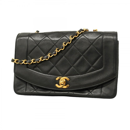 Chanel Diana Matelasse Chain Shoulder Bag In Lambskin