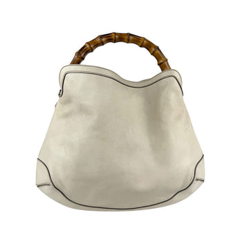 Gucci Shoulder Bag Handbag Leather Ivory