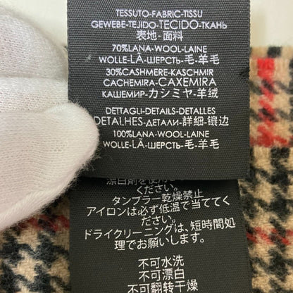 Gucci Cashmere Blend Wool Check Stole/Scarf