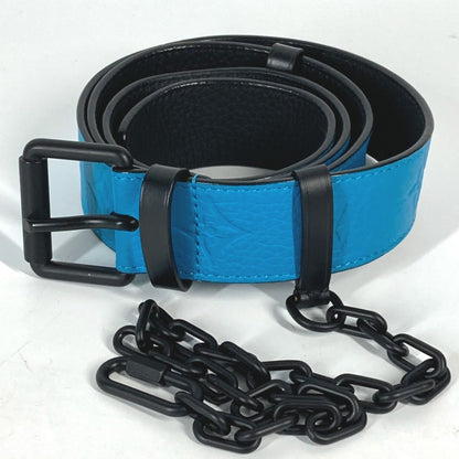 Louis Vuitton Mp207T Virgil Abloh Monogram Santur Signature Chain Carabiner Belt In Taurillon