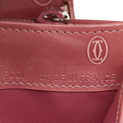 Cartier Happy Birthday Long Wallet Pink Enamel