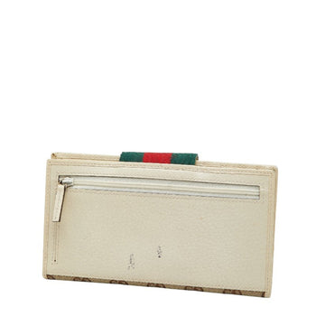 Leather - Gucci Long Wallet (Bi-Fold) Canvas
