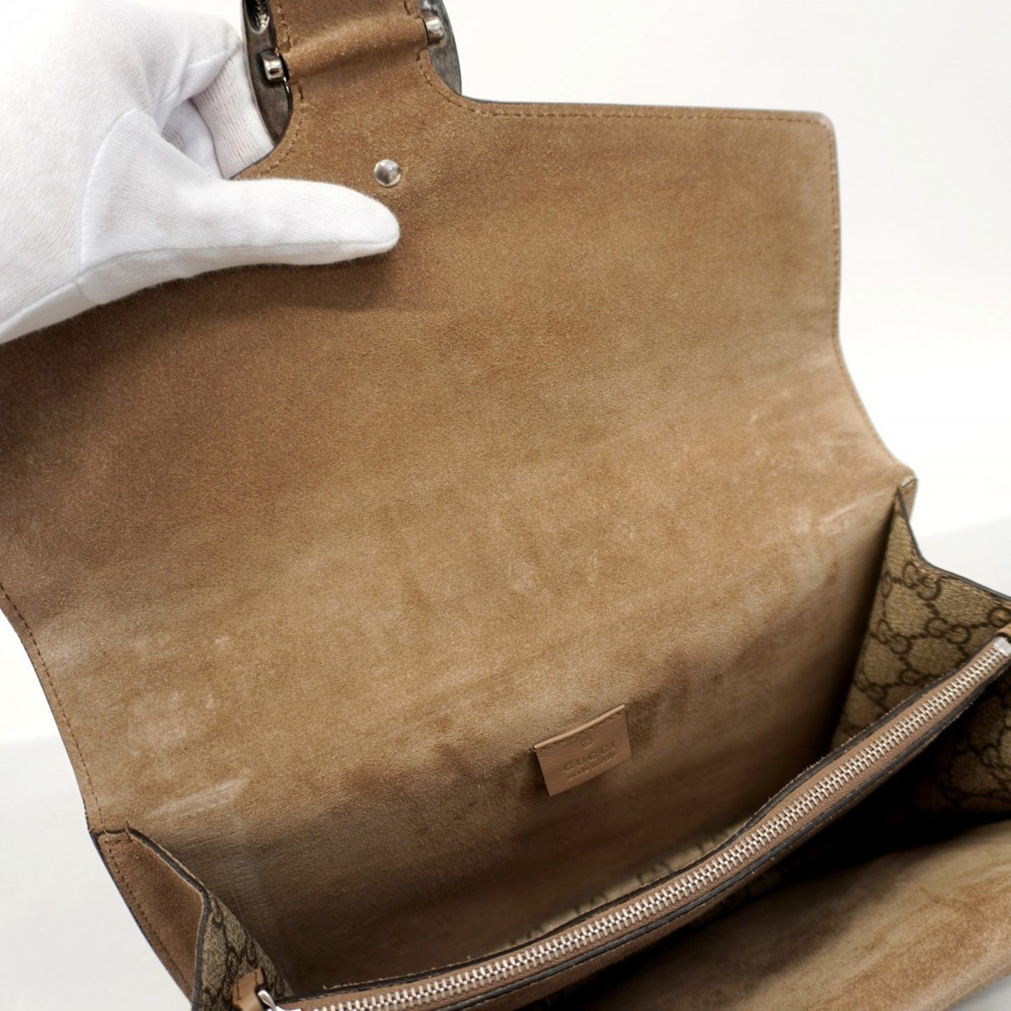 Gucci Gg Supreme Dionysus Shoulder Bag 400235 Brown