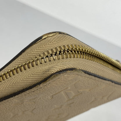 Louis Vuitton Monogram Empreinte Zippy Wallet M61866 Dune