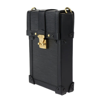 Louis Vuitton Louis Vuitton Pochette Trunk Vertical Epi Shoulder Bag M67871 Leather Calf Black