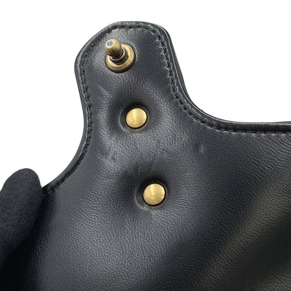 Gucci Gg Marmont Mini Backpack In Leather (777253) - Black