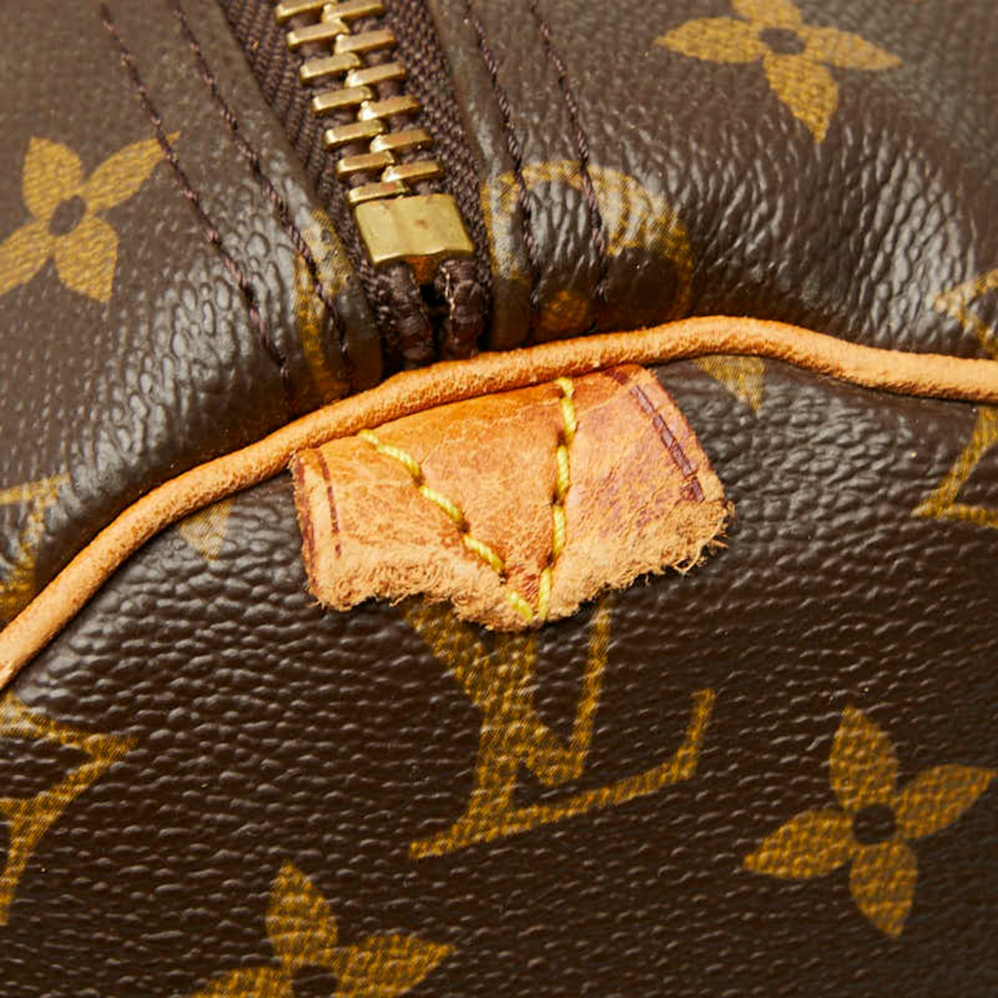 Louis Vuitton Monogram Keepall 55 Boston Bag/Travel Bag M41424 Brown Leather