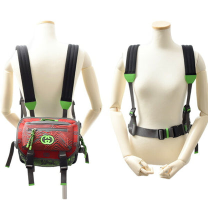 Gucci Men'S Small Backpack Gg Nylon Belt Bag In Gray