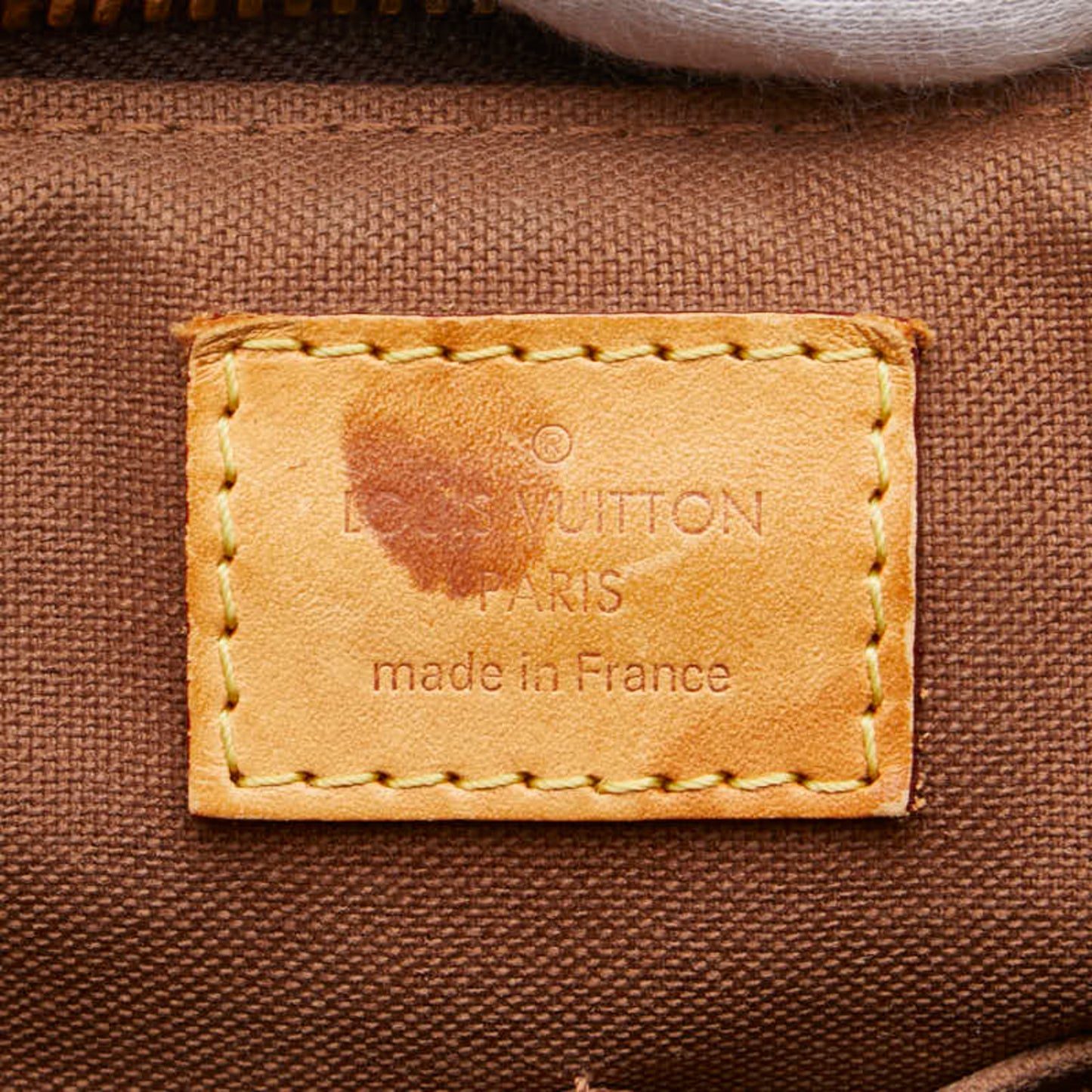 Louis Vuitton Monogram Palermo Pm Handbag Tote Bag M40145 Brown Leather