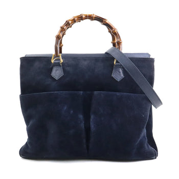 Gucci Handbag/Shoulder Bag In Bamboo Suede And Leather