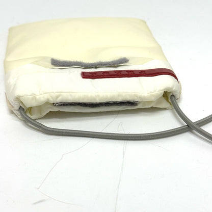 Prada Sports Pochette Crossbody Sacoche Shoulder Bag White Red
