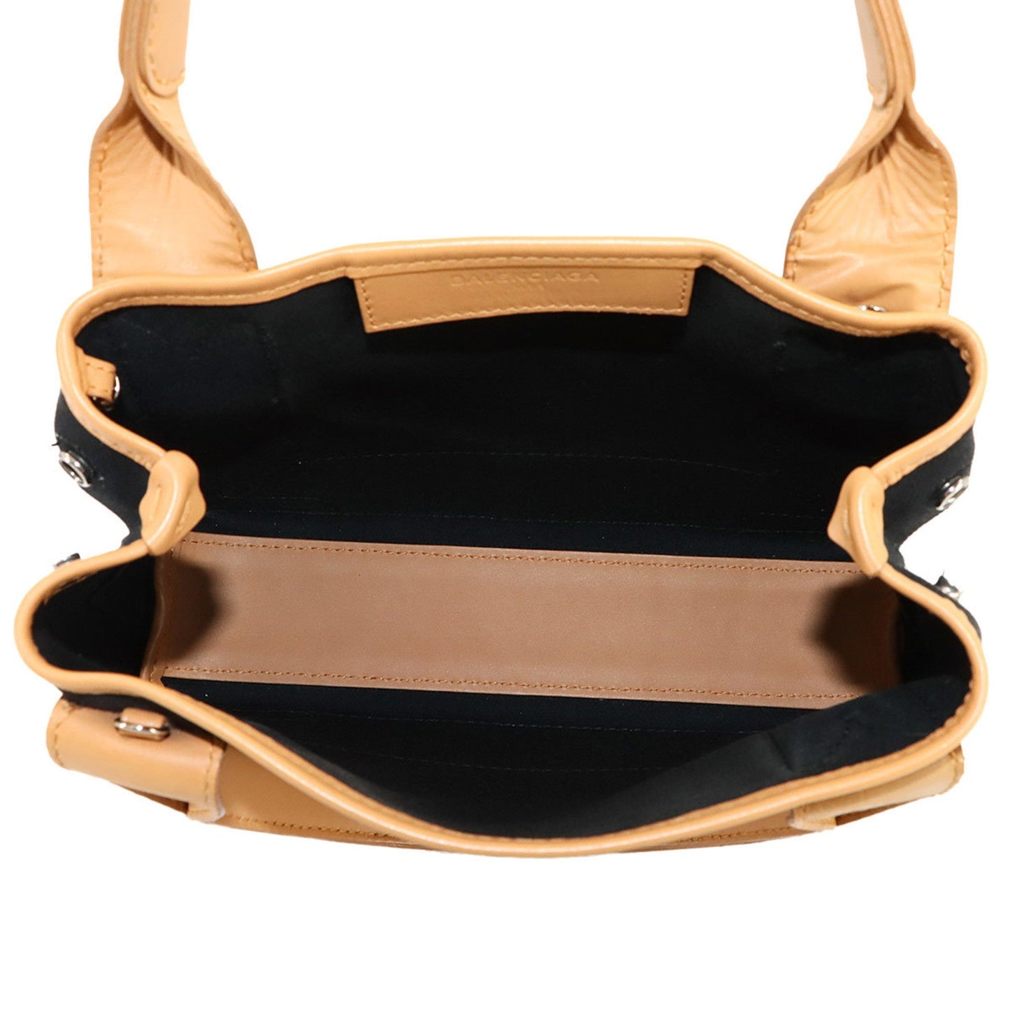 Balenciaga Navy Cabas Xs 2-Way Tote/Shoulder Bag In Leather