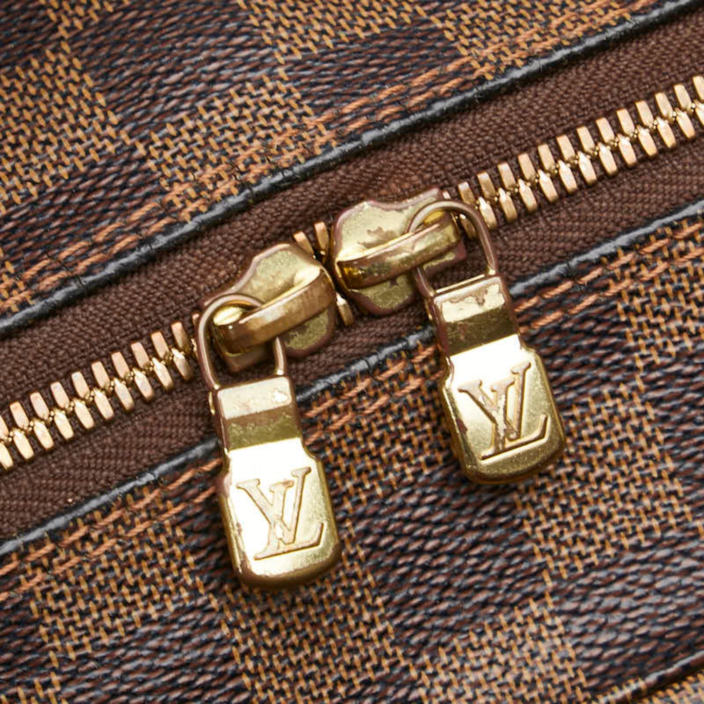 Louis Vuitton Damier Naviglio Shoulder Bag N45255 Brown Leather