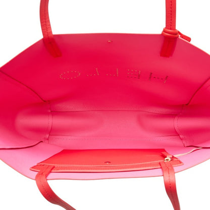 Kate Spade Hello Punching Handbag Tote Bag Red Rubber
