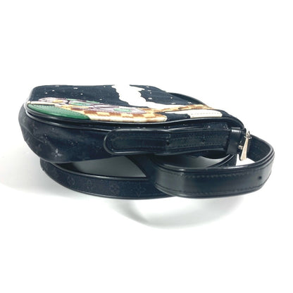 Louis Vuitton M92273 Monogram Satin Comte De Faie Musette Crossbody Flap Bag Pochette Shoulder