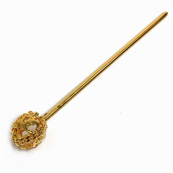 Chanel 98A Coco Mark Chain Ball Vintage Kanzashi Hairpin Metal