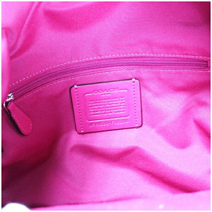 Coach Backpack Signature Pattern Leather Brown X Pink F32200 Coach