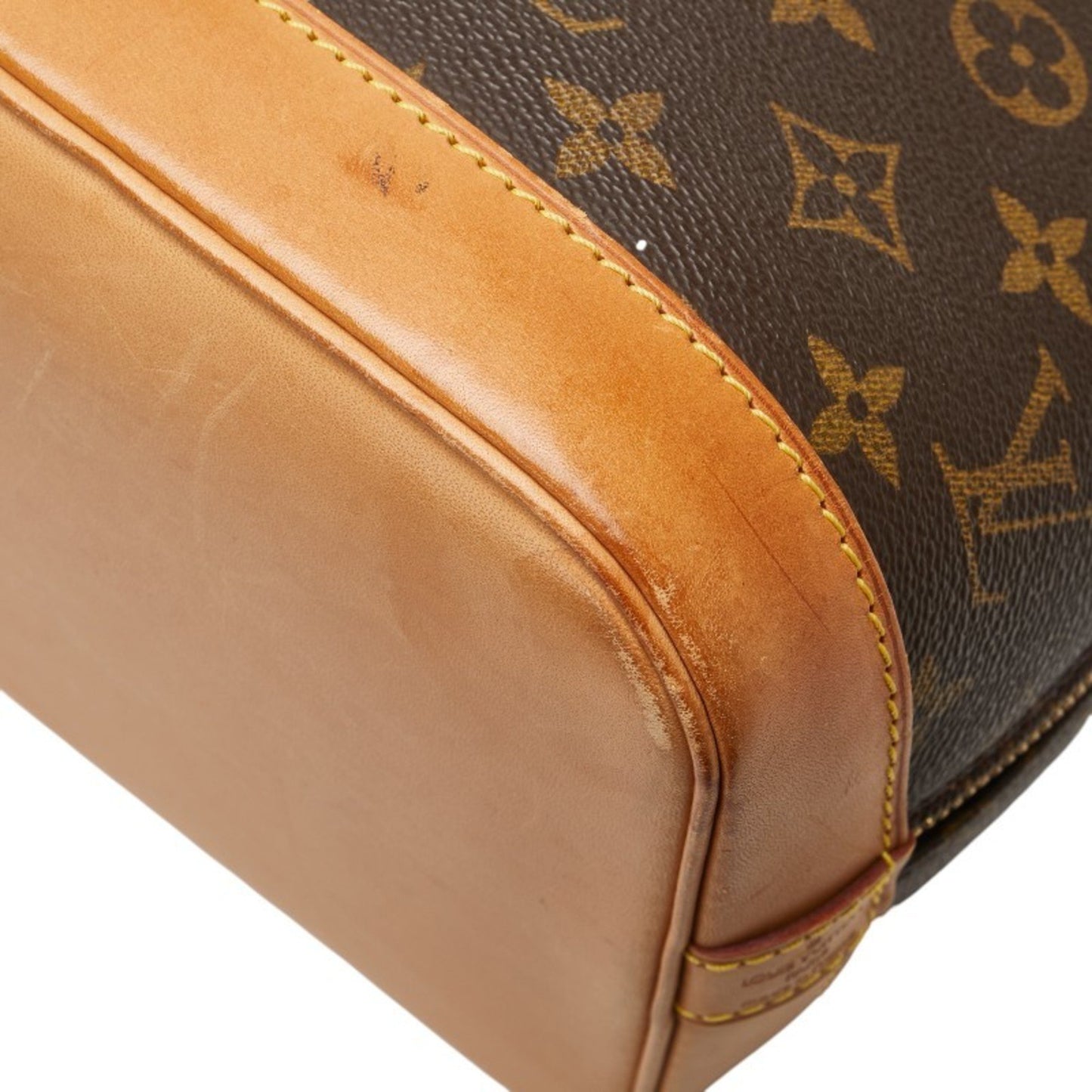 Louis Vuitton Monogram Alma Pm Handbag M51130 Brown Leather